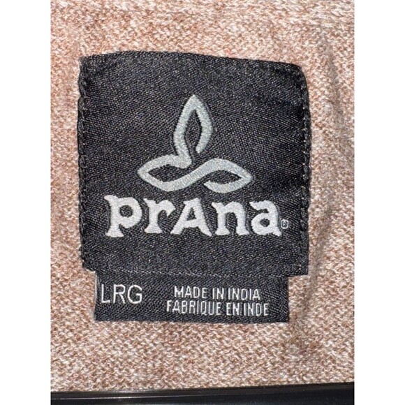 EUC PrAna Breathe Koala Crew Pullover Sweater Mens Large Brown Organic Cotton - Picture 11 of 16